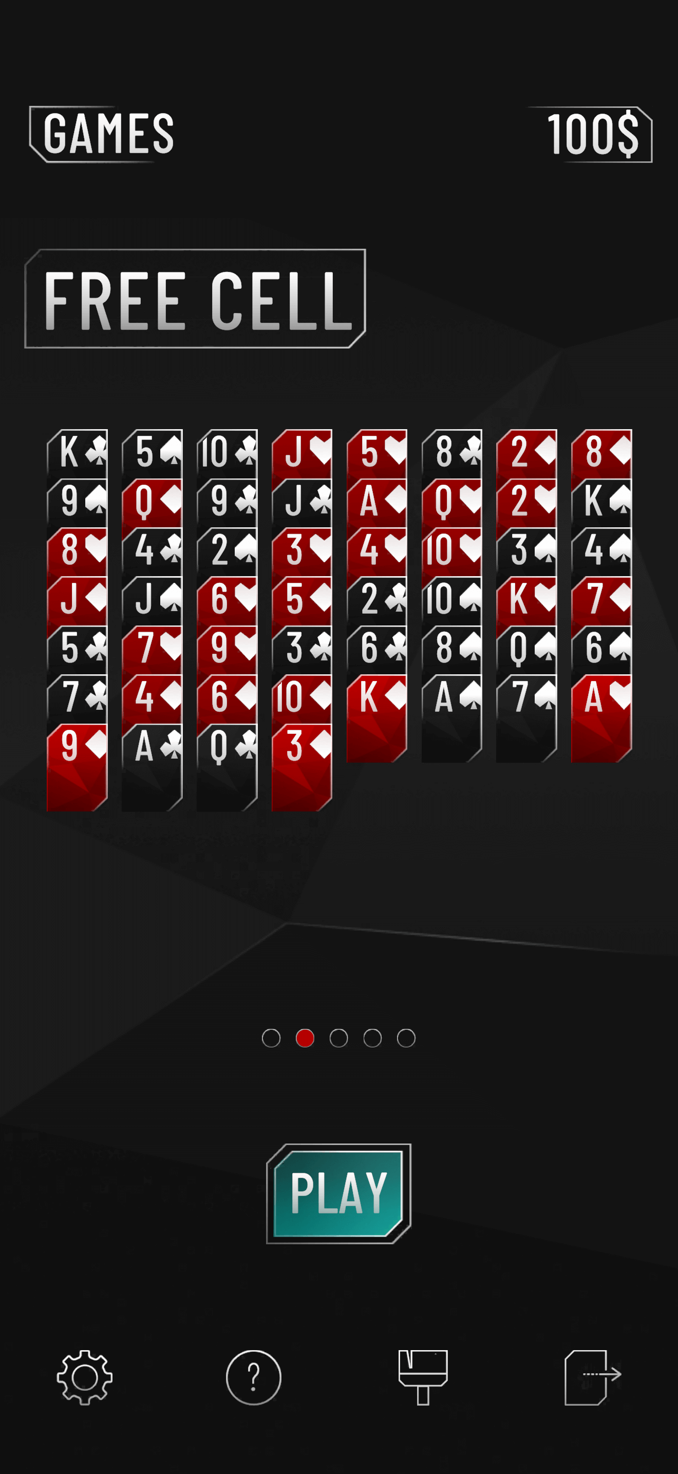 FreeCell Screenshot